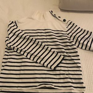 Jcrew nautical pull over with button detail